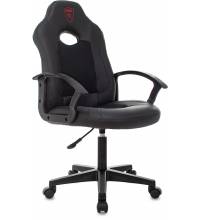 Кресло игровое Zombie 11LT черный текстиль/эко.кожа крестов. пластик черный