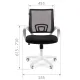Кресло chairman 696W (синее). Фото товара с разных ракурсов.