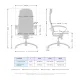 Кресло Samurai K-1.04 бордовая кожа. Фото товара с разных ракурсов.