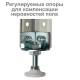 Стеллаж металлический  "MS Plus-200/60-5", 2000х1000х600 мм, 5 полок, регулируемые опоры, 291111, S241BR166502. Фото товара с разных ракурсов.