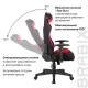 Игровое кресло  "GT Racer GM-101", подушка, ткань, черное/красное, 531820. Фото товара с разных ракурсов.